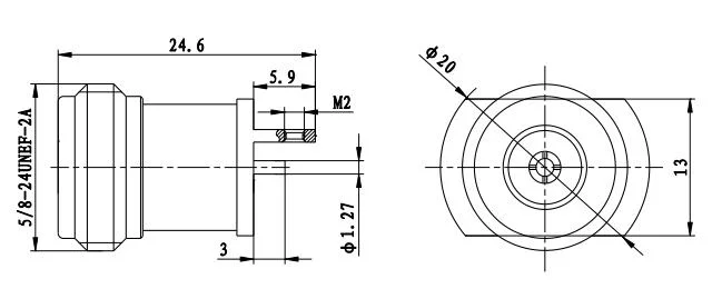 N-Kd5 Microstrip Type RF Connector Adapter Cable Assembly