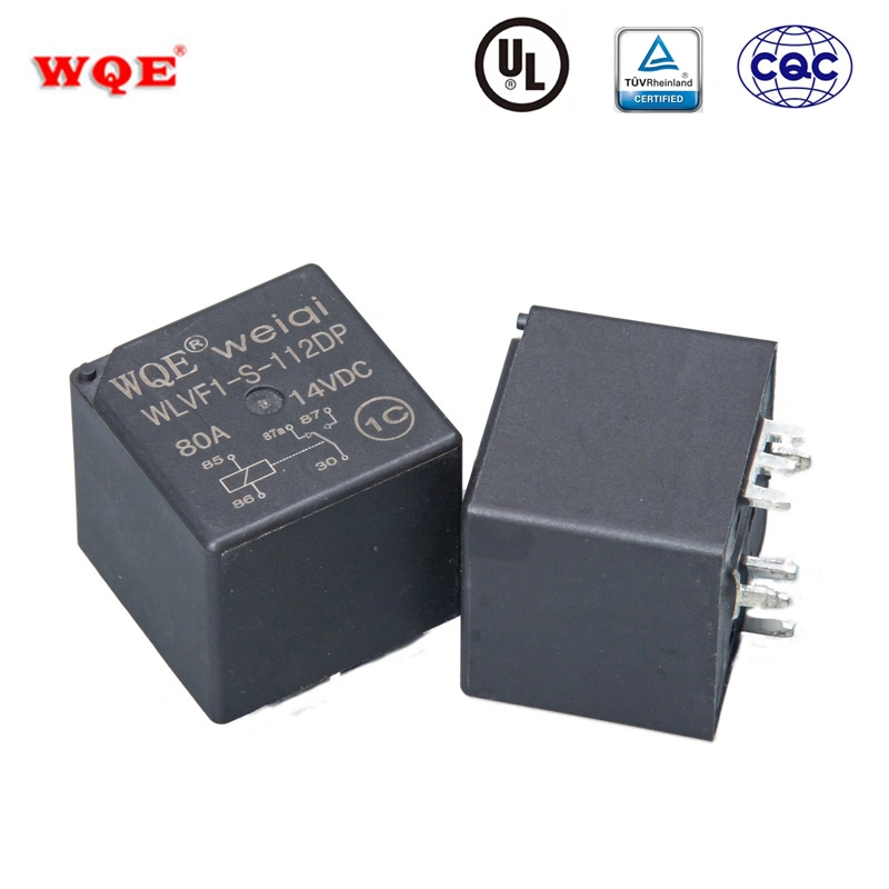 80A PCB Type Relay Electric 12V 24VDC Spdt Wlvf1 1.6W