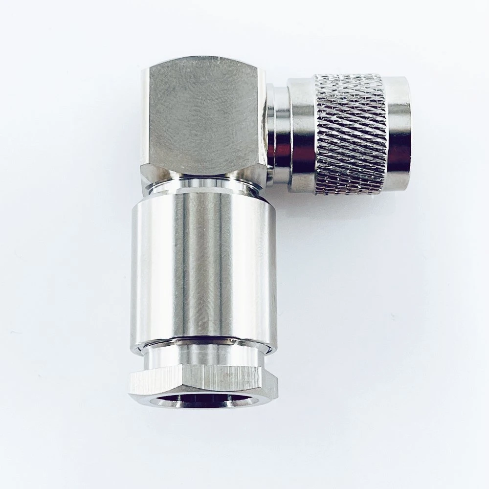 TNC Male Clamp Right Angle Connector for LMR400 Cnt400 Rg213 Coaxial Cable