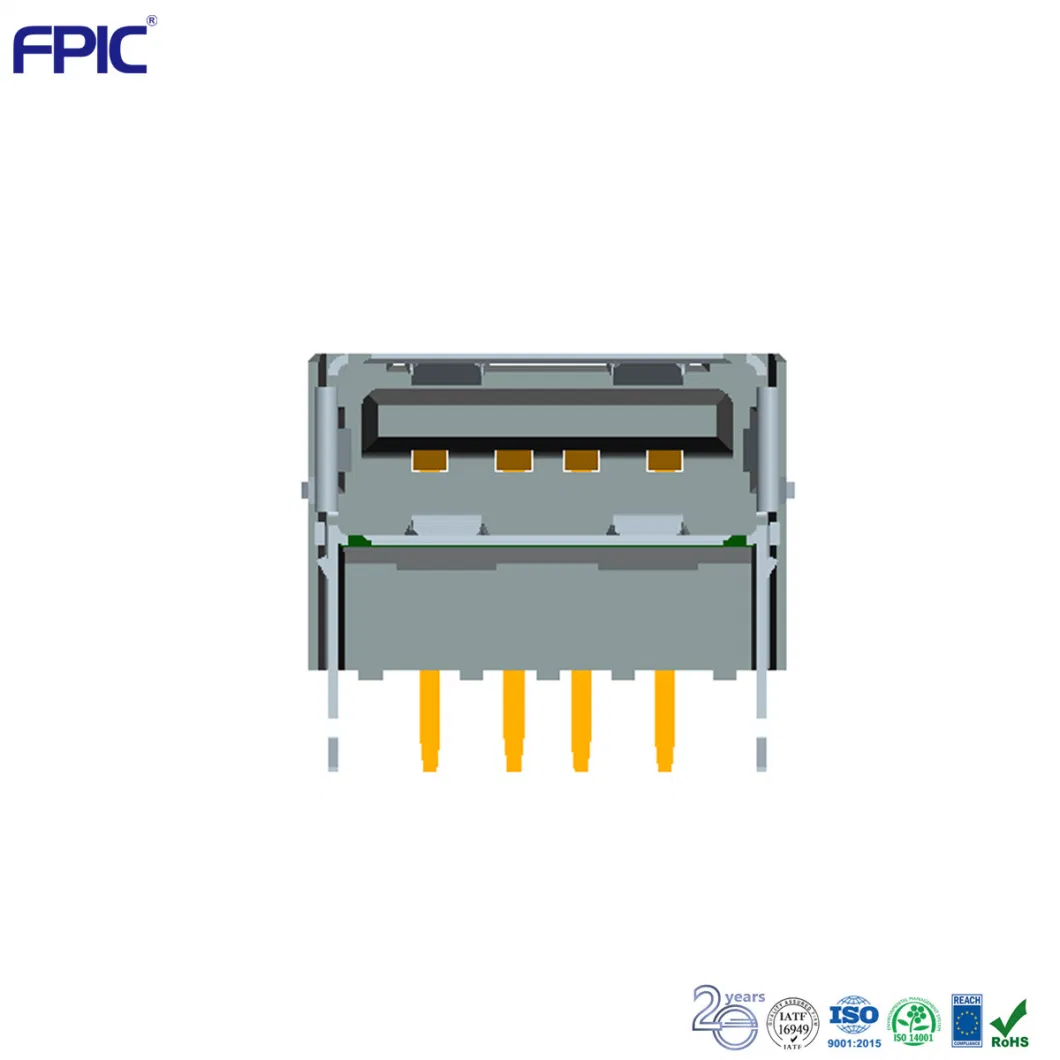 Electrical Coaxial Computer Cable PCBA USB Flash Memory Connector Drive Adapter