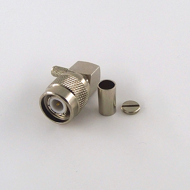 90 Degree Antenna Rg223 Cable IP67 Wire Electrical Waterproof TNC Male Right Angle Crimp RF Coaxial Plug Connector
