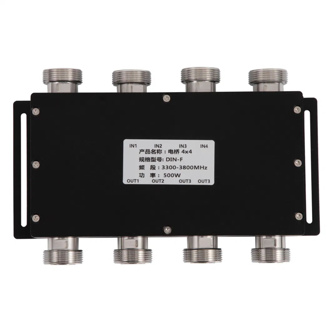 Hybrid Combiner Hybrid Coupler 4 in 4 out 617-3800MHz N-F