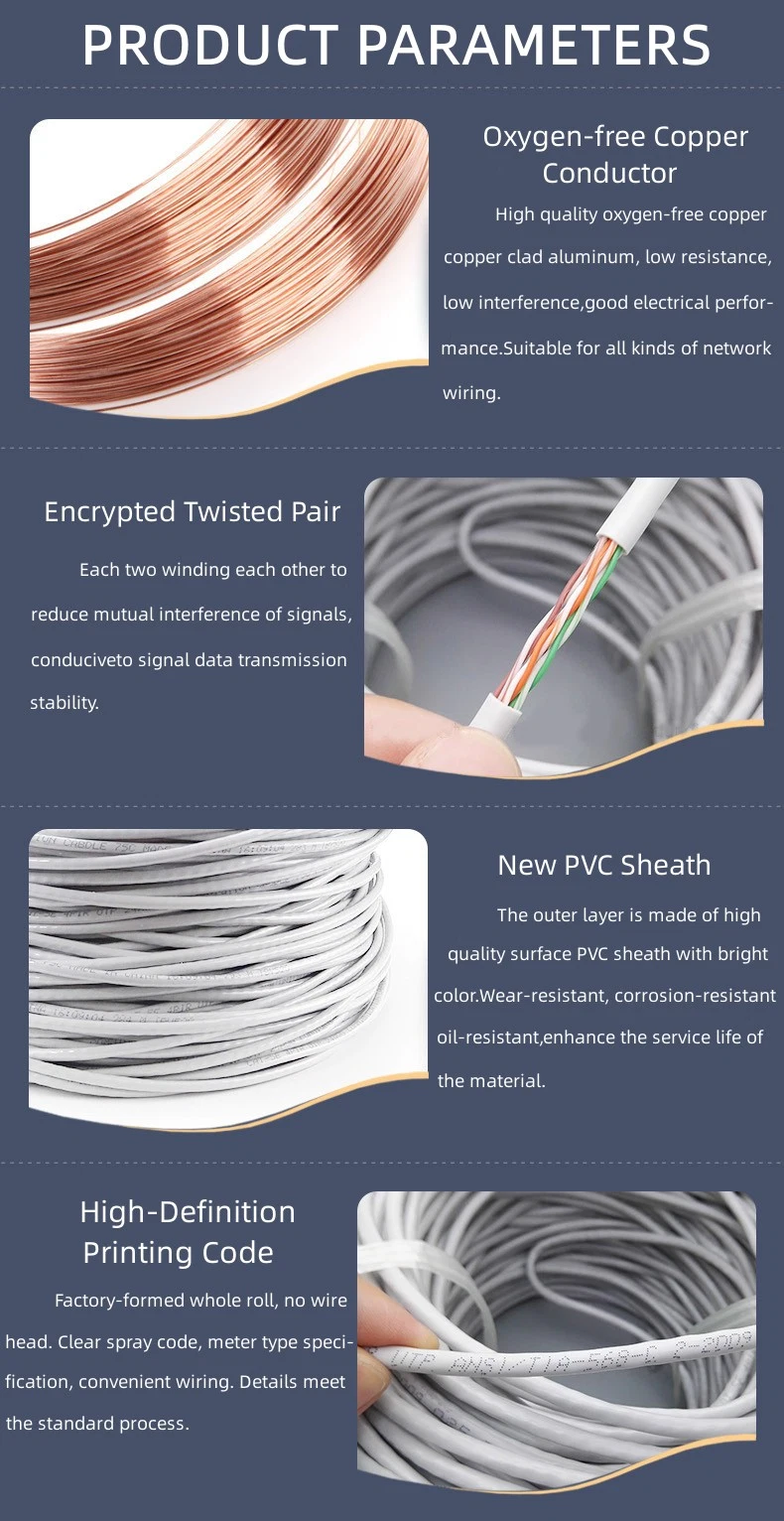 FTP Cat5e Signal Control Data Communication Coaxial Speaker Wire LAN HDMI Computer Network Cable
