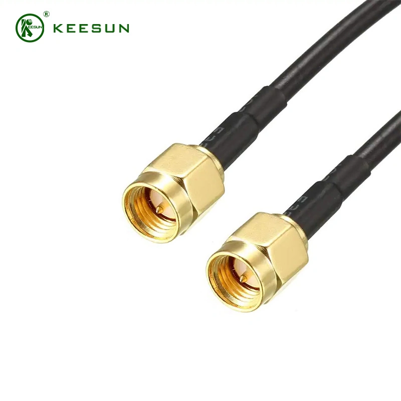 SMA Male to SMA Male Plug Connector Flexible Coaxial Cable Rg141/314cable