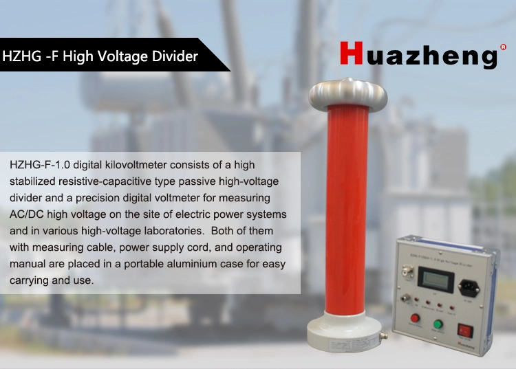 Power Frequency Digital Kv Meter AC DC High Voltage Divider