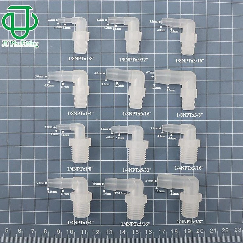 Plastic 1/8&quot; (3.2mm) Hose Barb Fitting 1/8&quot;-27NPT Female Threaded Coupler Water Pipe Connectors