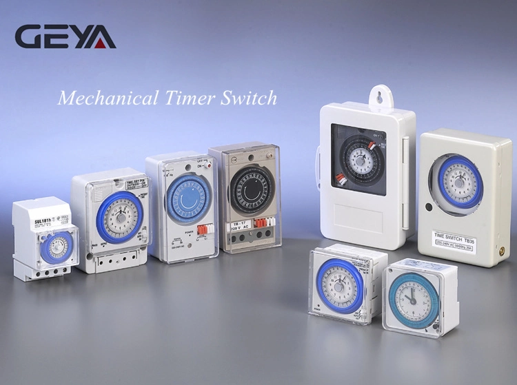 Geya IP53 AC 110V-240V 10min 15min 30min 24h 50/60Hz Mechanical Timer Switch