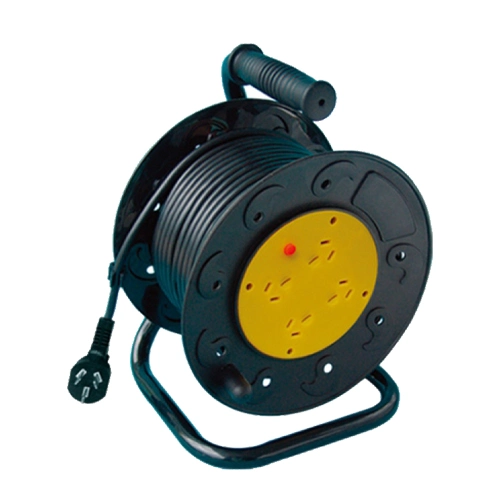 Outlet 4 Portable Electric Power Universal Plastic Extension Cord Reel