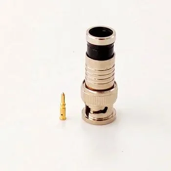 75ohm BNC Male Plug Compression RF Coax Connector Adapter for Rg59 Cable Low Price Factory