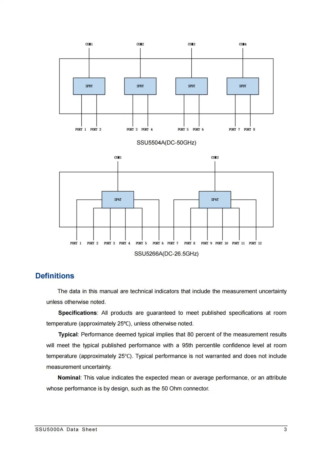 China Siglent Single Pole Six Throw Mechanical RF Switches Multi Port Testing