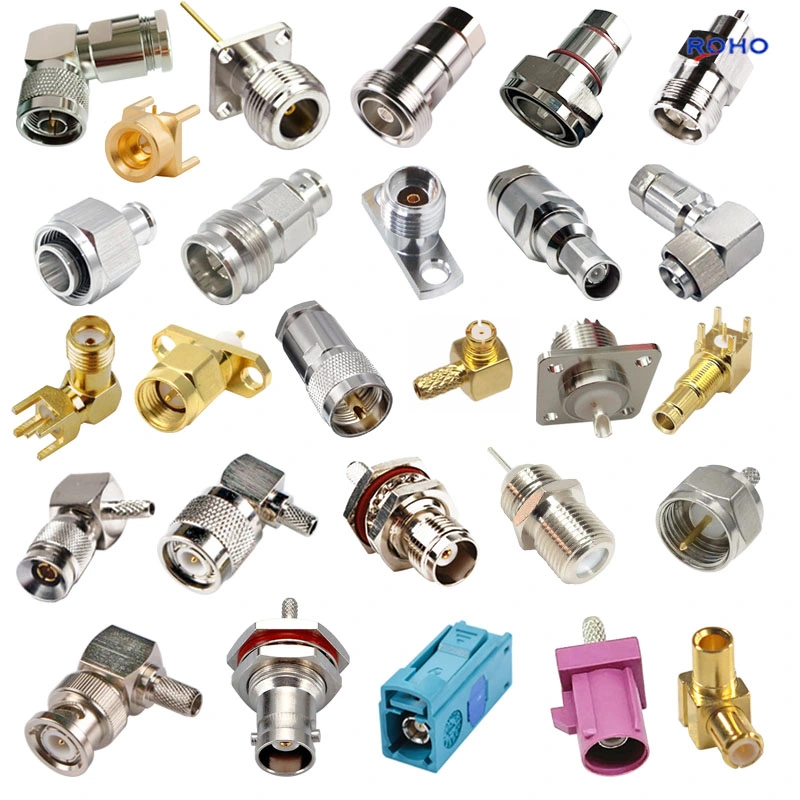 F Plug Male Straight Connector Twist Attachment Connector for RG6 Coaxial Cable