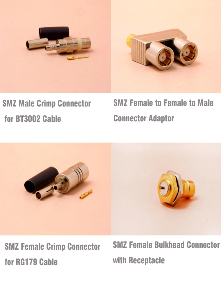 90 Degree Antenna Bt3002 Cable Smz Female Crimp Right Angle RF Coaxial Connector