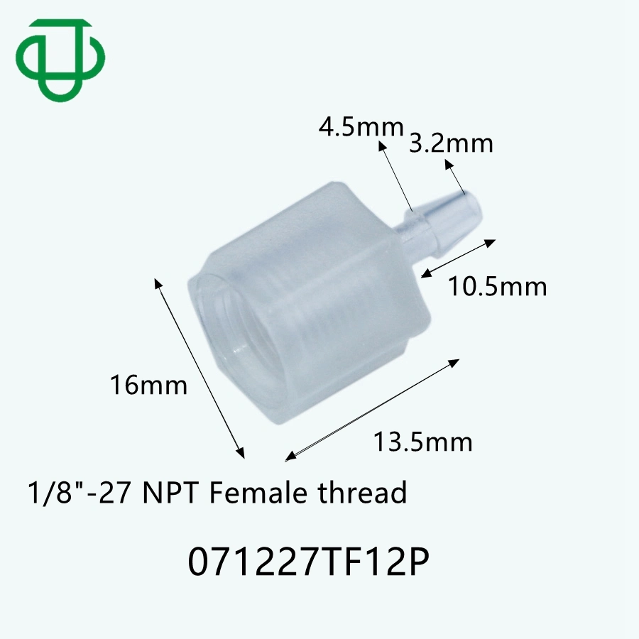 Plastic 1/8&quot; (3.2mm) Hose Barb Fitting 1/8&quot;-27NPT Female Threaded Coupler Water Pipe Connectors