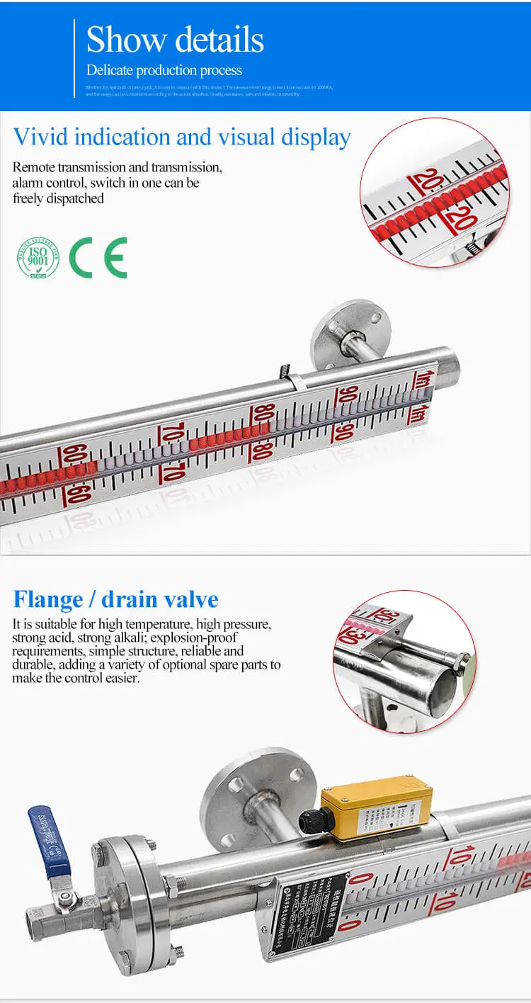 Mechanical Level Gauge Boiler Water Level Meter Float Type Level Switch