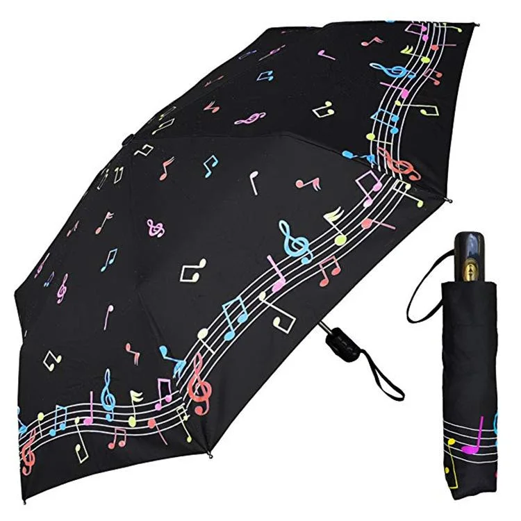 China Factory Promotion Color Changing Umbrella Rain and Sun Automatic Folding Umbrella Water Color Change Outdoor Auto Gift Umbrella for Kids