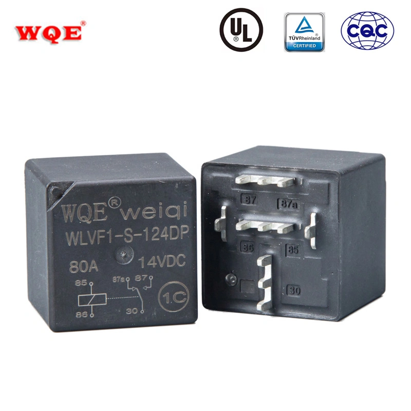 80A PCB Type Relay Electric 12V 24VDC Spdt Wlvf1 1.6W
