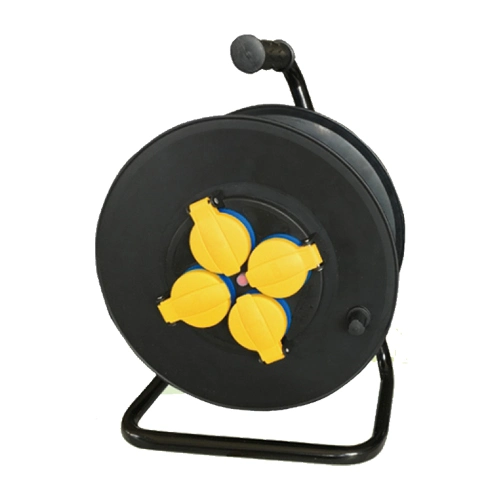 Outlet 4 Portable Electric Power Universal Plastic Extension Cord Reel