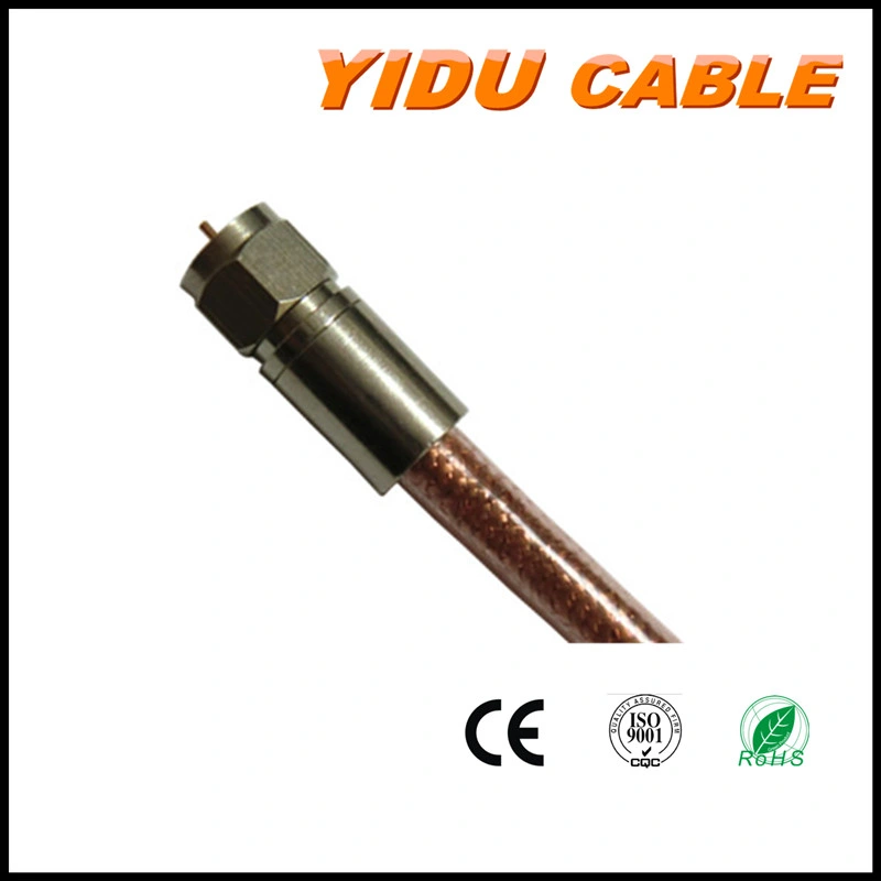 F Type Male to Male Injection Audio Video Digital Satellite RG6 Coaxial Cable