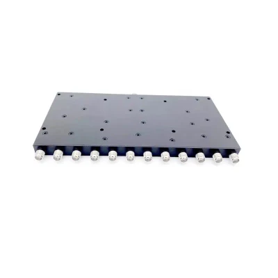  Htmicroonde Wide Band 8 -12 GHz Wilkinson 12 vie SMA femmina Connettore microStrip divisore di potenza produttore