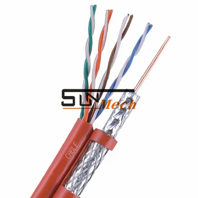  Cavo di rete cavo LAN con cavo coassiale Cat5 Cat5e CAT6 CAVO DI comunicazione CAT6A Cat7 per Internet Camera