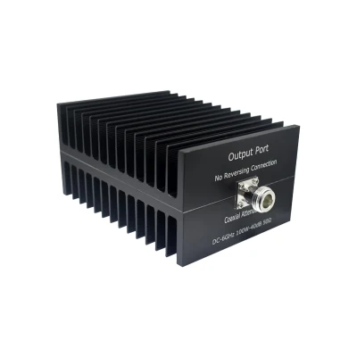  Attenuatore coassiale fisso RF con connettore N da 100 W CC -6 GHz 3~60 dB