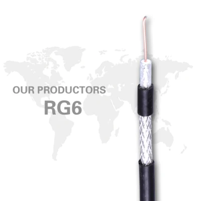  Cavo coassiale RG59 con bobina di potenza da 300 m 2c/2*0,75 mm2 per integrata Sistemi audio-video RG6