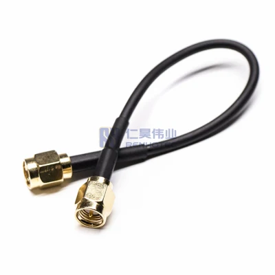  Da maschio SMA a connettore maschio SMA a crimpare per RG174 RG58 Cavo coassiale RF assemblato 50 ohm