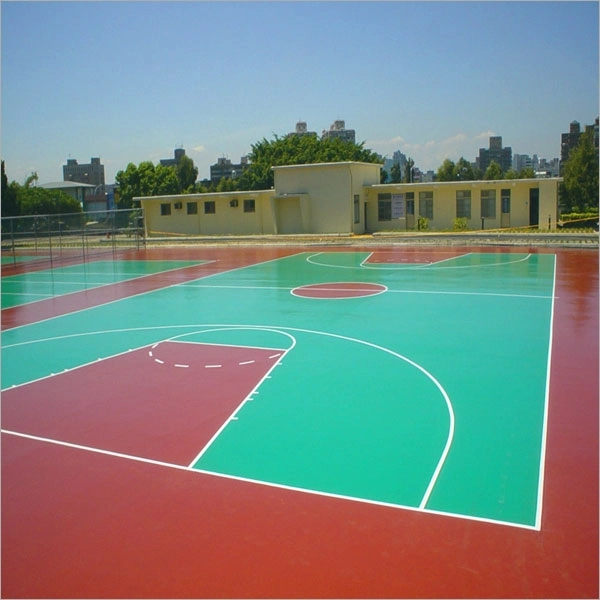 Does Not Change Yellow Colorful Badminton, Tennis, Baasketball, Volleyball Court Silicon PU Material