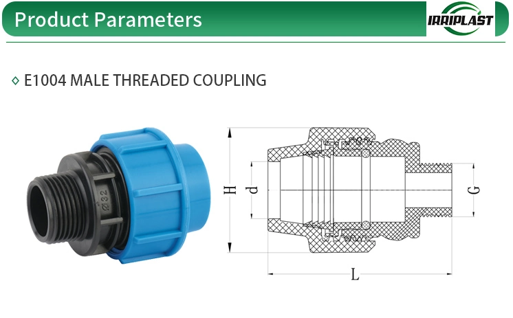 Good Electrical Insulation Simple Installation Strong Mechanical Strength Male Adaptor Coupling for Structure Engineering