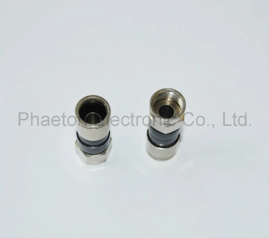 RG6 Compression RF Connector for Coaxial Cable