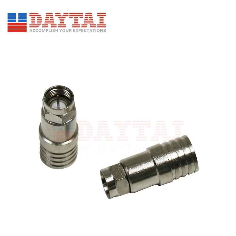 F Crimp Connector for Rg11 Coaxial Cable TV Connector