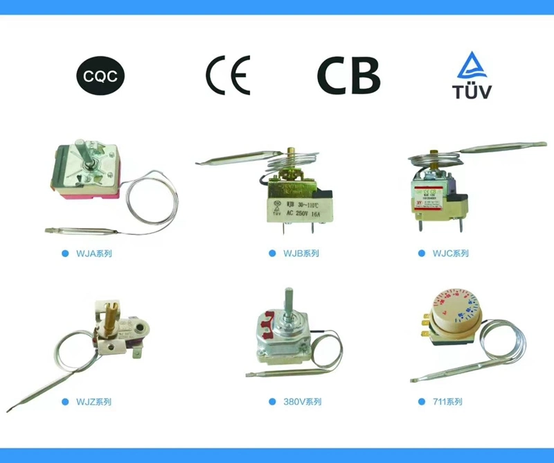 0-190 Degrees Capillary Deep Fryer Thermostat 16A 250