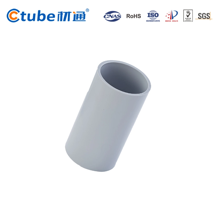 PVC Electrical Conduit Pipe Fittings Solid Coupling
