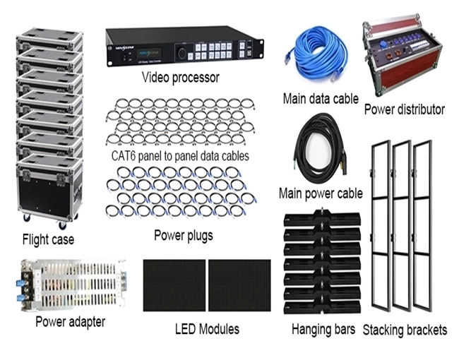 High Definition Outside P6.67 P10 SMD RGB Video Full Color LED Display 32 X 16 Matrix