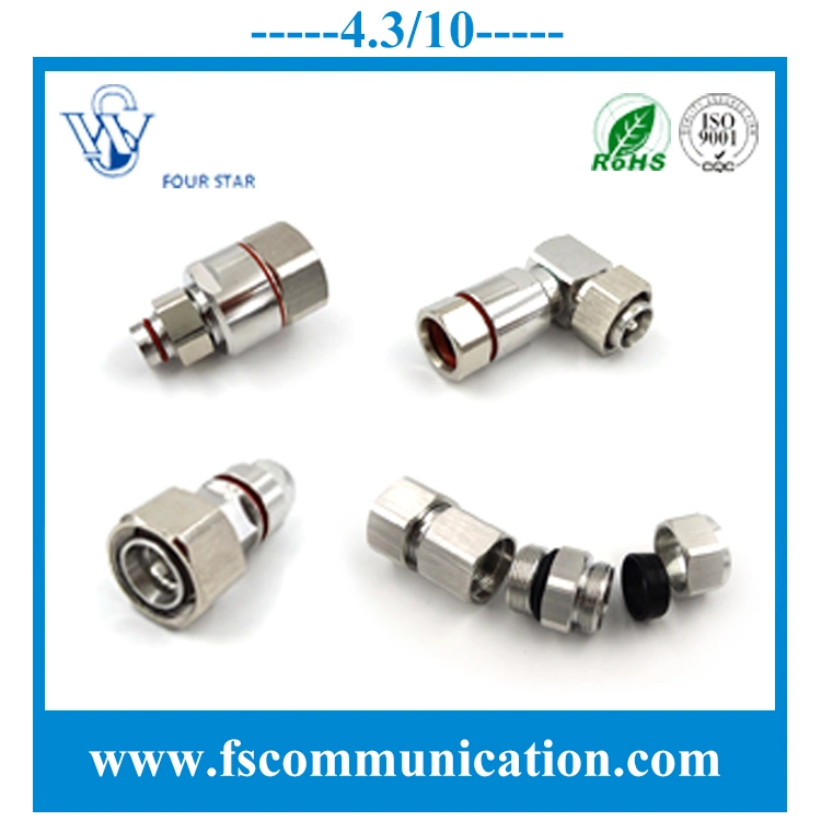 Antenna Wire Electrical Waterproof RF Coaxial 4.3/10 Male Right Angle Clamp Plug Connector 1/2&quot; Foam Super Flexible Cable IP68