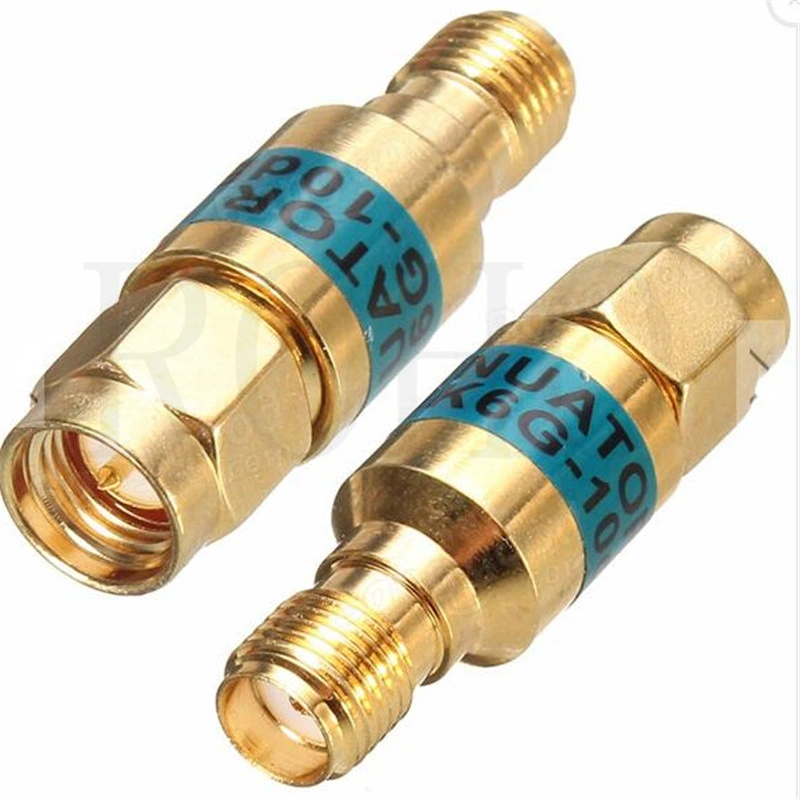 10W SMA Male to Female RF Coaxial Fixed Attenuator DC-3GHz/6GHz 1-40dB Avaliable