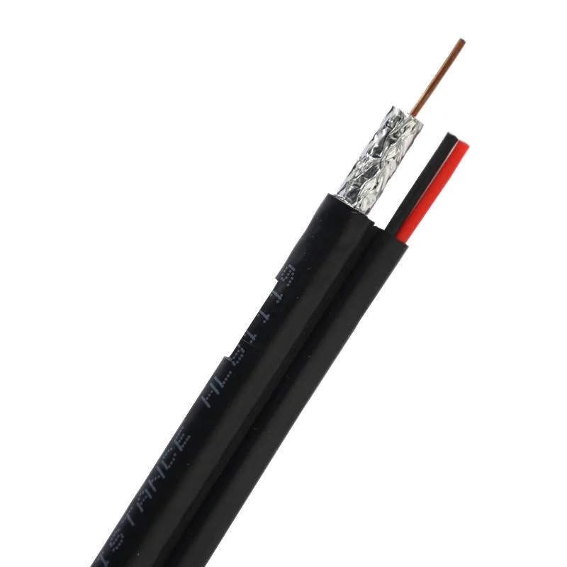 305m Rg11 with Power CCTV Camera Rg11 2c Coaxial Communication Cable Rg11 Black/White