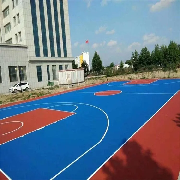 Does Not Change Yellow Silica PU Court Material for Sports Floor Material