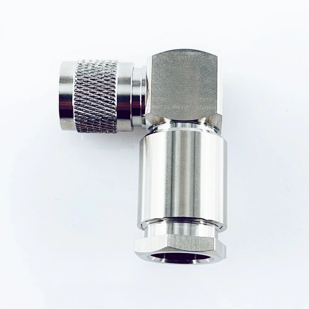 TNC Male Clamp Right Angle Connector for LMR400 Cnt400 Rg213 Coaxial Cable
