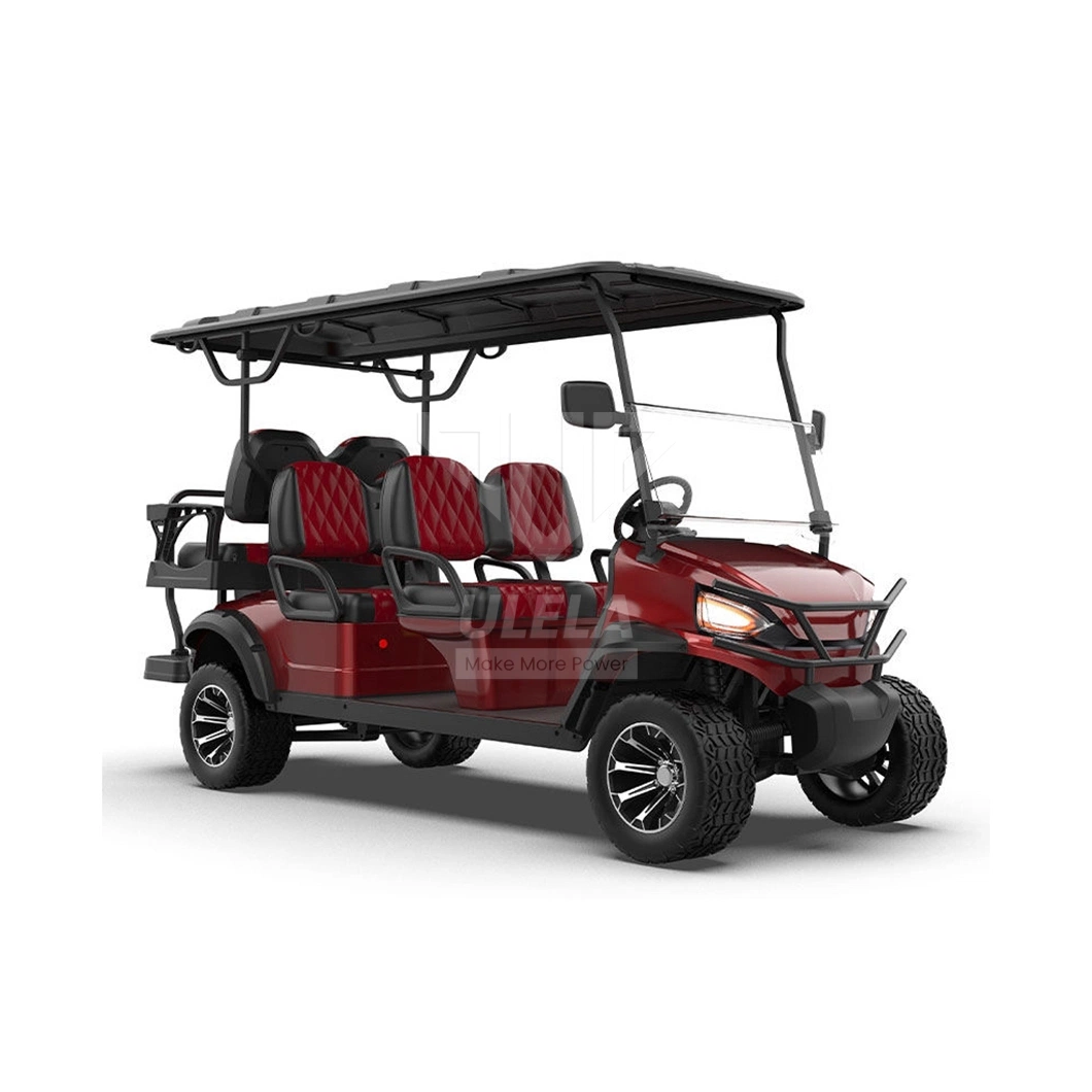 Ulela New Golf Cart Dealers Stepless Speed Change Golf Cart Push Buggy Electric China 6 Seater Golf Club Cart