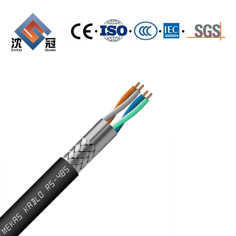Shenguan Coax Cable CCS Copper CCA CATV RG6 Rg58 Rg59 Rg11 Coaxial TV Signal Cable with RF Compression Connector Sat703 5c2V 3c2V