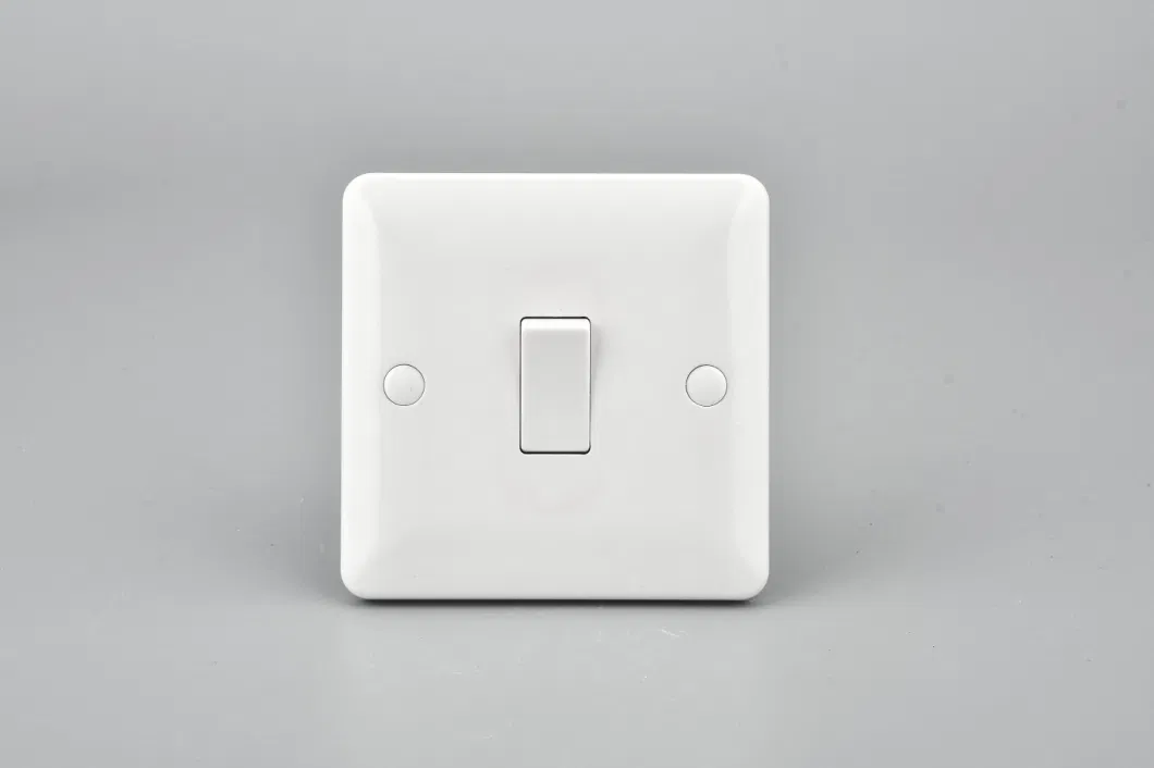 Decorative BS UK Bakelite Plate 1 Gang 1 Way Wall Light Switch