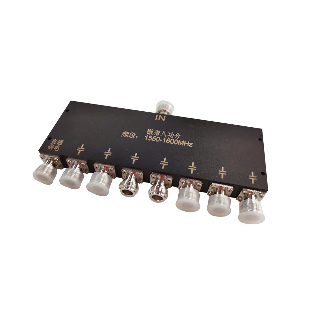 1550-1600MHz RF 8 Way Microstrip Signal Power Splitter Combiner Divider with SMA-Female Connector
