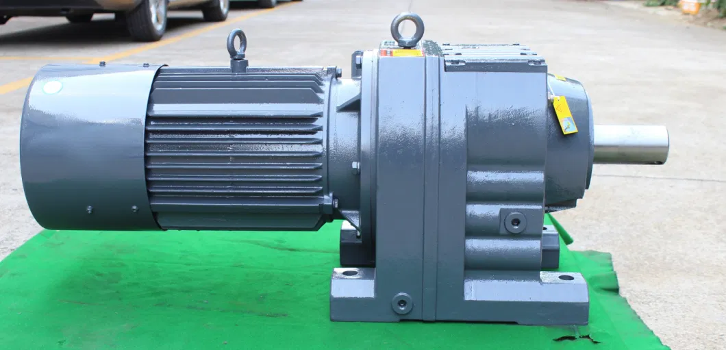 R Series Foot Mounted Coaxial Gearbox with Inline Variable Frequency Motor