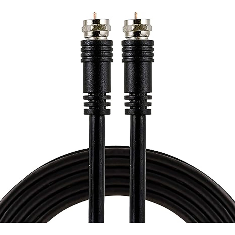Coaxial Cable Extension Adapter Couplers, 2-Pack, Works on F-Type Rg59 RG6 Coax Cables, Connects Two Coaxial Cables to Extend Length, Female-to-Female Connector