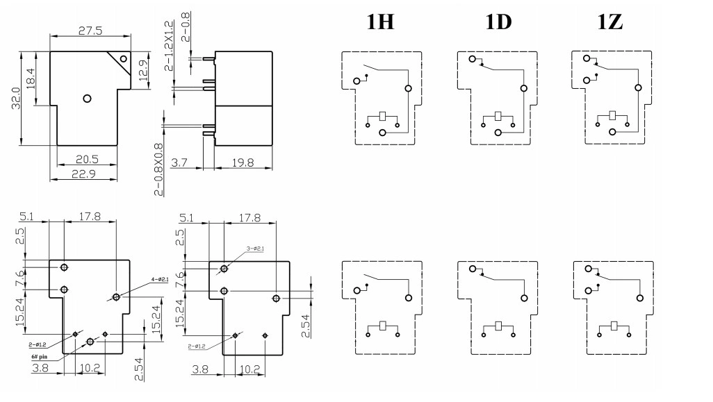 PCB power intermediate relay NNC67E(T90) 30A 40A SPDT