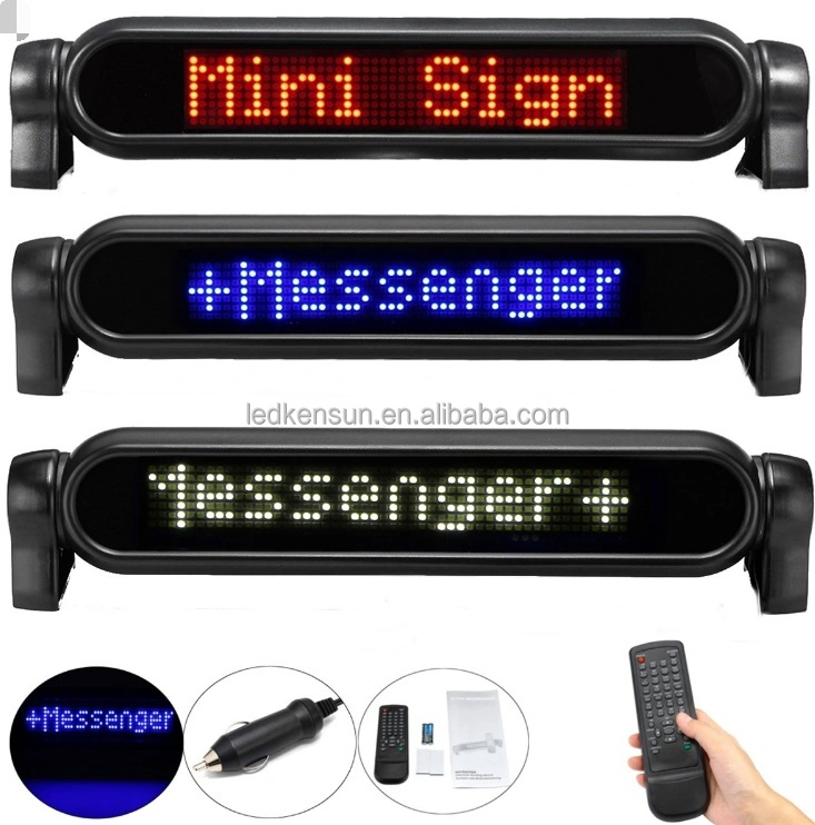 Bluetooth Intelligent Full Color LED Sign 430*100*70mm Matrix 50*7