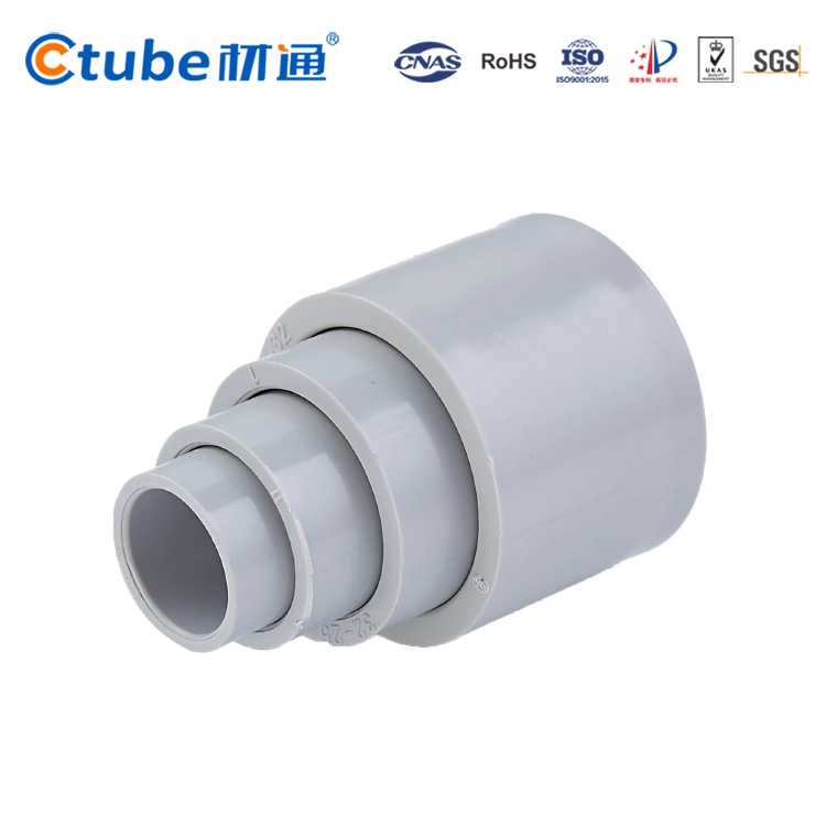 20mm 25mm PVC Electrical Conduit Fitting Plain Reducer Solid Coupling