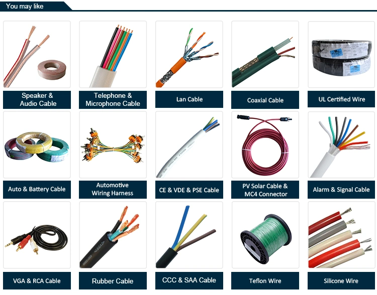 Elevator Travelling with Network Cable and Coaxial Cable CAT6 Syv CCTV Wire