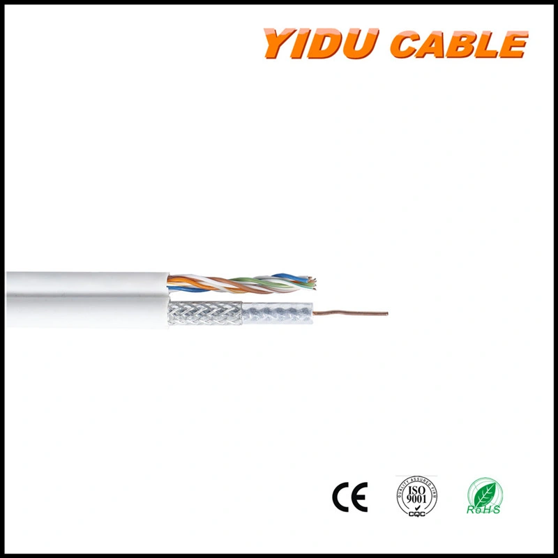 RG6 Rg59 Rg58 Coaxial Cable with LAN Cable Network Computer CCTV Security Cable